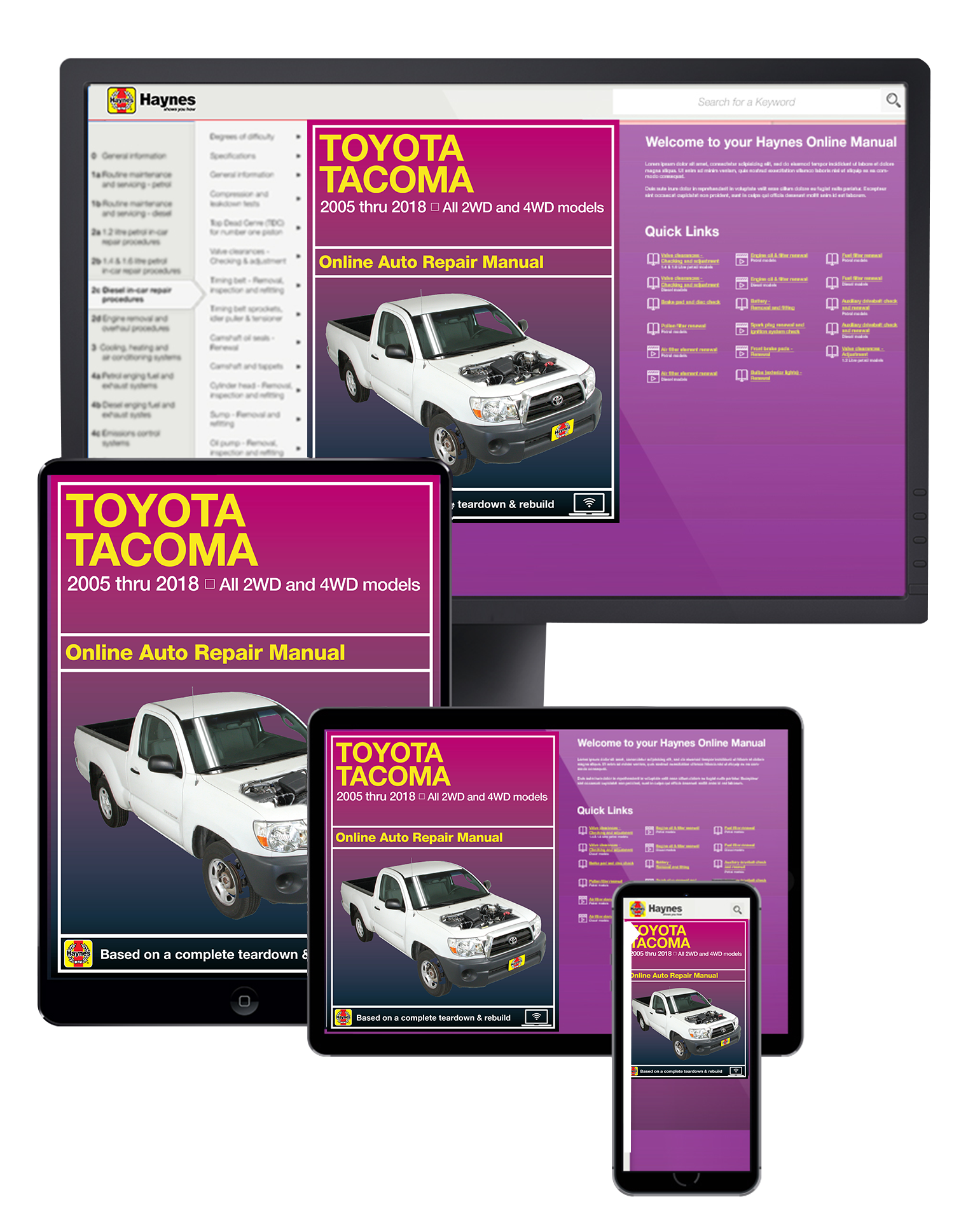 2005-2015 Toyota Tacoma 2WD 4WD Chiltons Service Repair Workshop Manual 269X 
