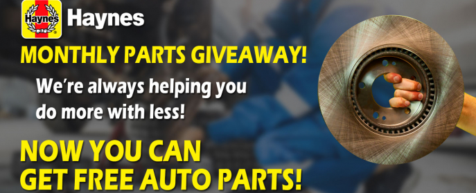 Haynes Manuals Monthly Parts Giveaway