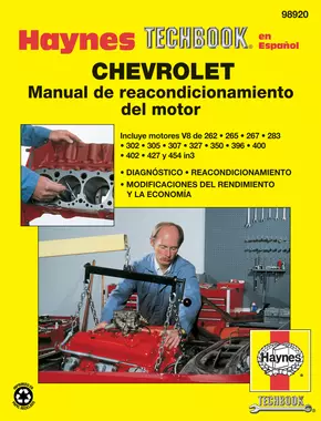 Chevrolet Manual de Reacondicionamiento del Motor Haynes Techbook (edición española)