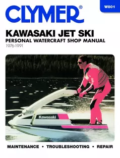 Clymer Kawasaki Jet Ski Personal Watercraft Shop Manual, 1976-1991 : M