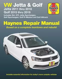 Volkswagen Golf 2015 - 2019 Haynes Repair Manuals & Guides
