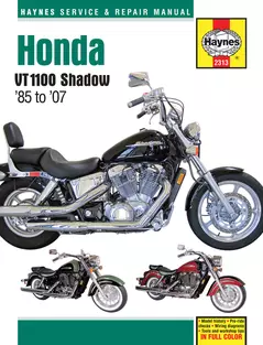 Honda Motorcycle VT1100C2 Shadow Sabre 2000 - 2007 Haynes Repair