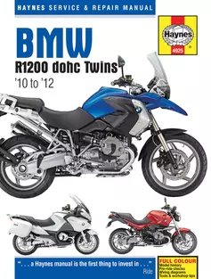 BMW R1200GS 2010 - 2012 Haynes Repair Manuals & Guides