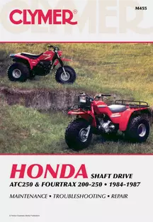 Honda Motorcycle ATC250SX 1985 - 1987 Haynes Repair Manuals