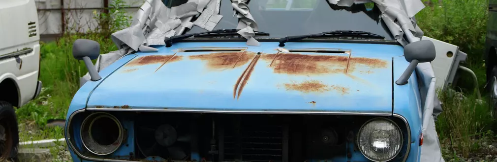 rusty car ran when parked