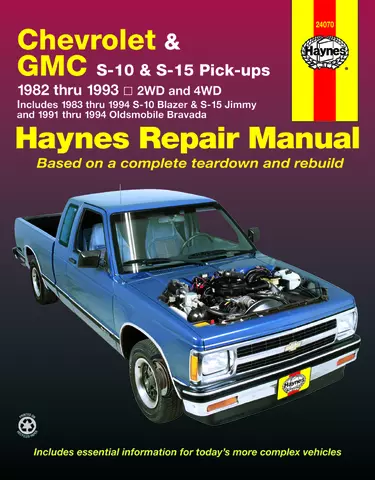 GM s10/s15/Sonoma pick-ups 1982-93 Chilton Riparazione/Officina Manuale 28860 
