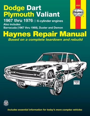 Repair Manual fits 1971-1980 Plymouth Fury Duster,Valiant Roadrunner  HAYNES 