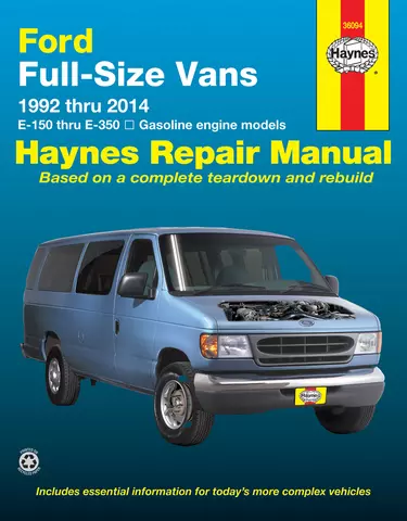  Ford E-350 Econoline Club Wagon 1992 - 2014 Manuales de reparación de Haynes