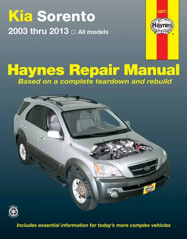  Manuales de reparación de Kia Sorento 2003 - 2013 Haynes