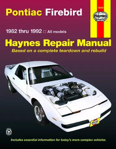 2000 Pontiac Firebird Haynes Online Repair Manual-Select Access 