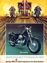 1972 Harley-Davidson Sportster 1000 Magazine Ad