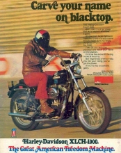 1973 Harley-Davidson Sportster 1000 Magazine Ad