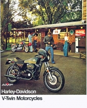 1977 Harley-Davidson XLCR cafe racer brochure