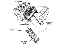 V10 engine air filter housing details