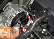 Chevy Silverado alternator electrical connectors
