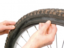 How to remove a bike tire: step 3