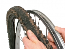 How to remove a bike tire: step 6
