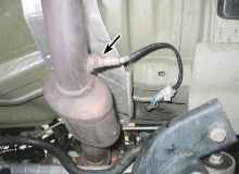 Downstream O2 sensor is after the catalytic convertor