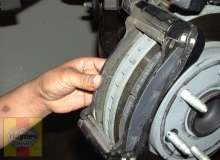 Remove the inner brake pad