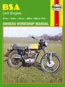 BSA Unit Singles (58-72) Haynes Repair Manual