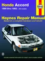 Honda Accord (90-93) Haynes Repair Manual