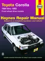Toyota Corolla FWD (84-92) Haynes Repair Manual