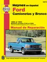 Ford Camionetas y Bronco Haynes Manual de Reparación: (80-94) Modelos Grandes F100 al F350 (Todos los motores de gasolina, de 2 y 4 tracciones) Haynes Repair Manual (edición española)