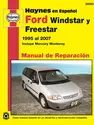 Ford Windstar (95-03) & Ford Freestar & Mercury Monterey (04-07) Haynes Repair Manual (edición española)