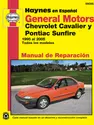 GM: Chevrolet Cavalier & Pontiac Sunfire (95-05) Haynes Repair Manual (edición española)