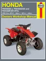 Honda TRX300EX (93-14), TRX400EX (99-14), TRX400X (09-14), TRX450R (04-14) & TRX450ER (06-14) ATV Haynes Repair Manual