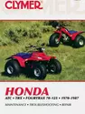 Honda ATC Series Fourtrax ATV (1970-1987) Service Repair Manual
