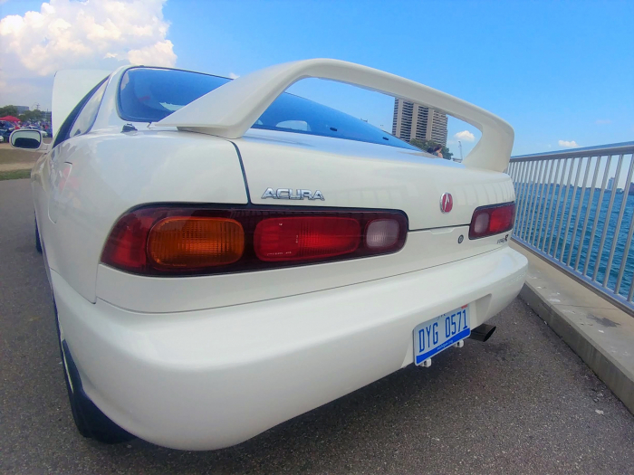 Understated compared to other brands, this wing was huge for a factory Honda item.