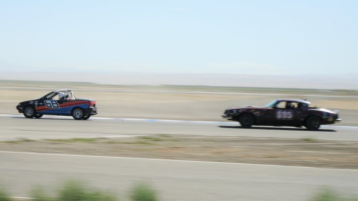 Camaro coming in for the pass 2