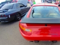 Porsche 928/4 with a more sedate colored Nissan Skyline